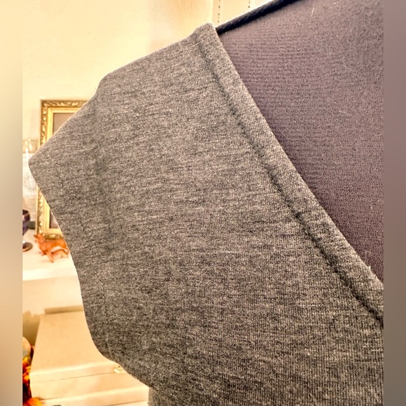 Garnet Hill Gray Maxi Cap Sleeve Column Dress Sz S Soft Luxury Capsule Wardrobe - Picture 4 of 10